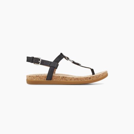 UGG Aleigh Black Sandals for Women (OEDT31680)